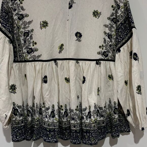Lucky Brand Border Print Peasant new - Picture 3 of 5